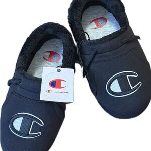 Champion Black Cozy Slippers